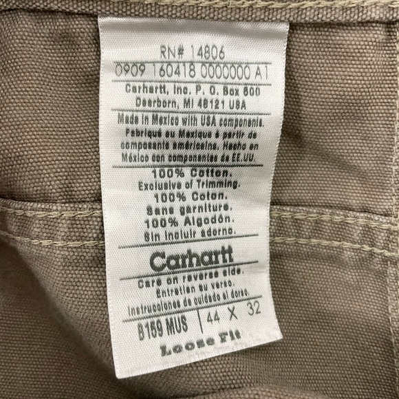 CARHARTT | Loose Fit Work Pants, Size 44X32 - Picture 5 of 5
